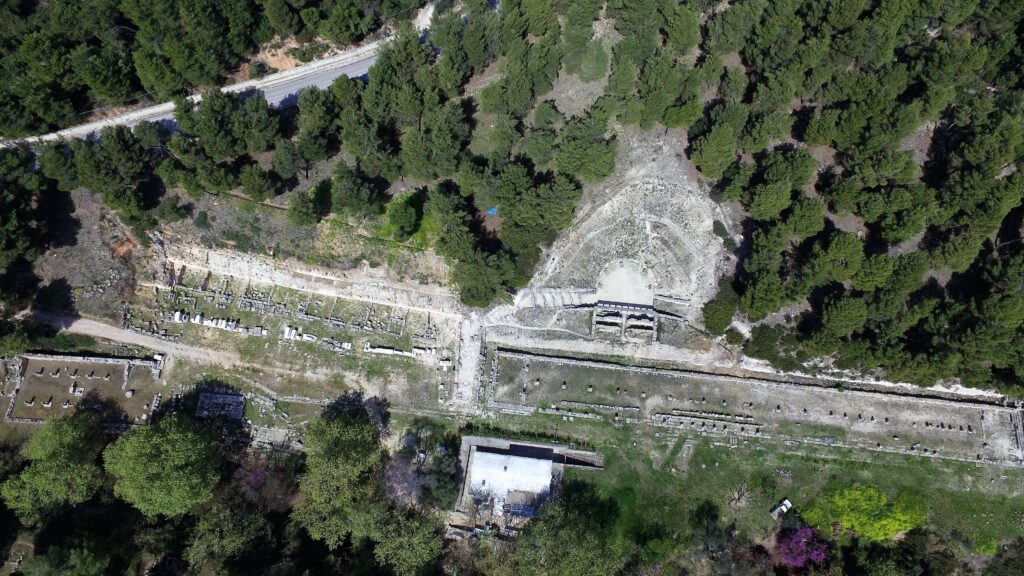 Αεροφωτογραφία του Ιερού