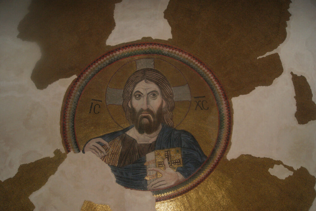 Ο Παντοκράτορας στον τρούλο του καθολικού