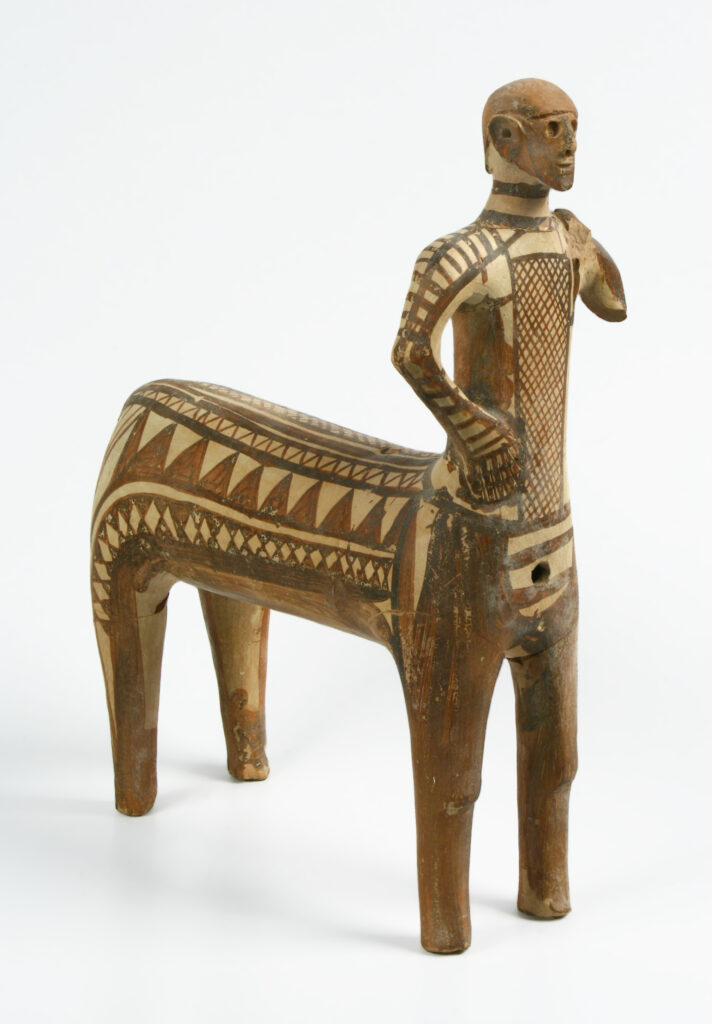 Clay figurine of a centaur from Lefkandi